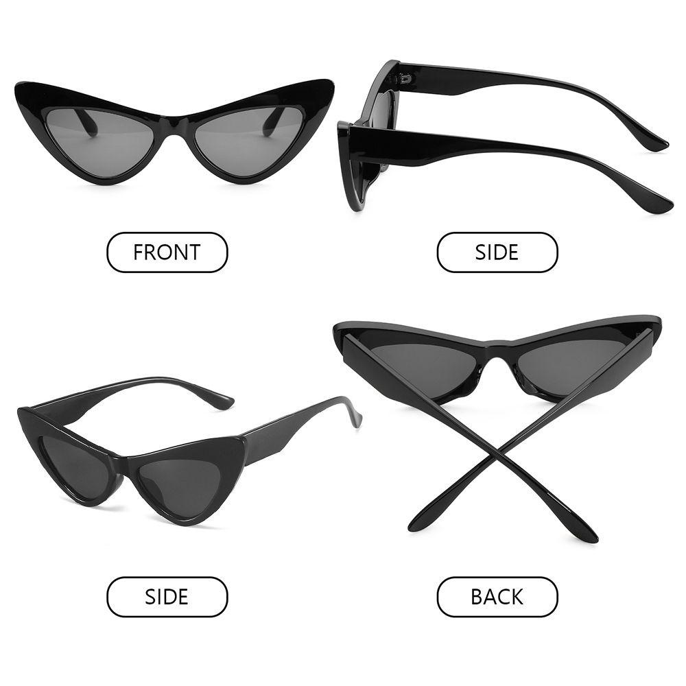 Nanas Kacamata Hitam Untuk Wanita Aksesoris UV400 Narrow Fashion Eyewear