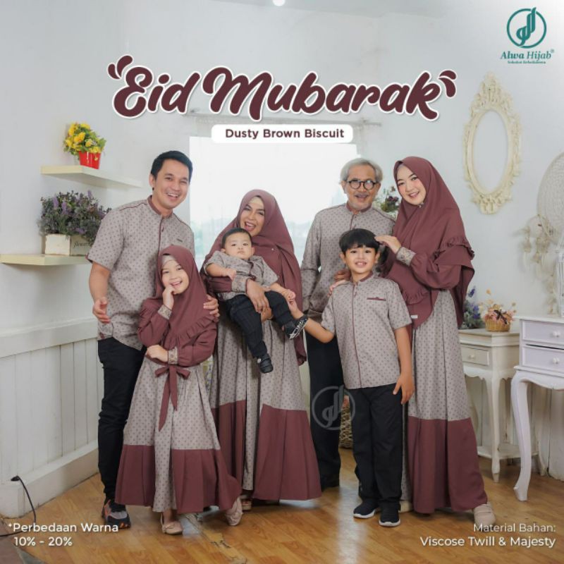 SARIMBIT EID MUBARAK FAMILY  SERIES BY ALWA HIJAB ORIGINAL ( WAJIB DP