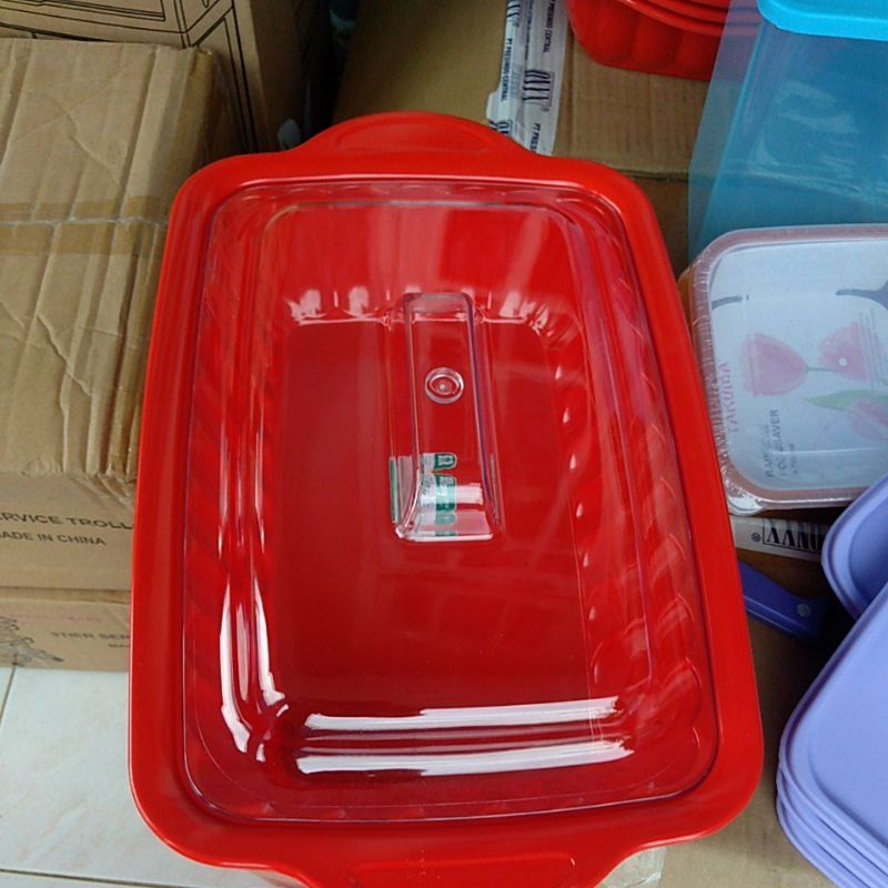 Tempat Saji MELAMIN 14' Inch | Wadah Makanan MELAMIN / Prasmanan / Wadah saji Onyx 40CM PERSEGI (GAR