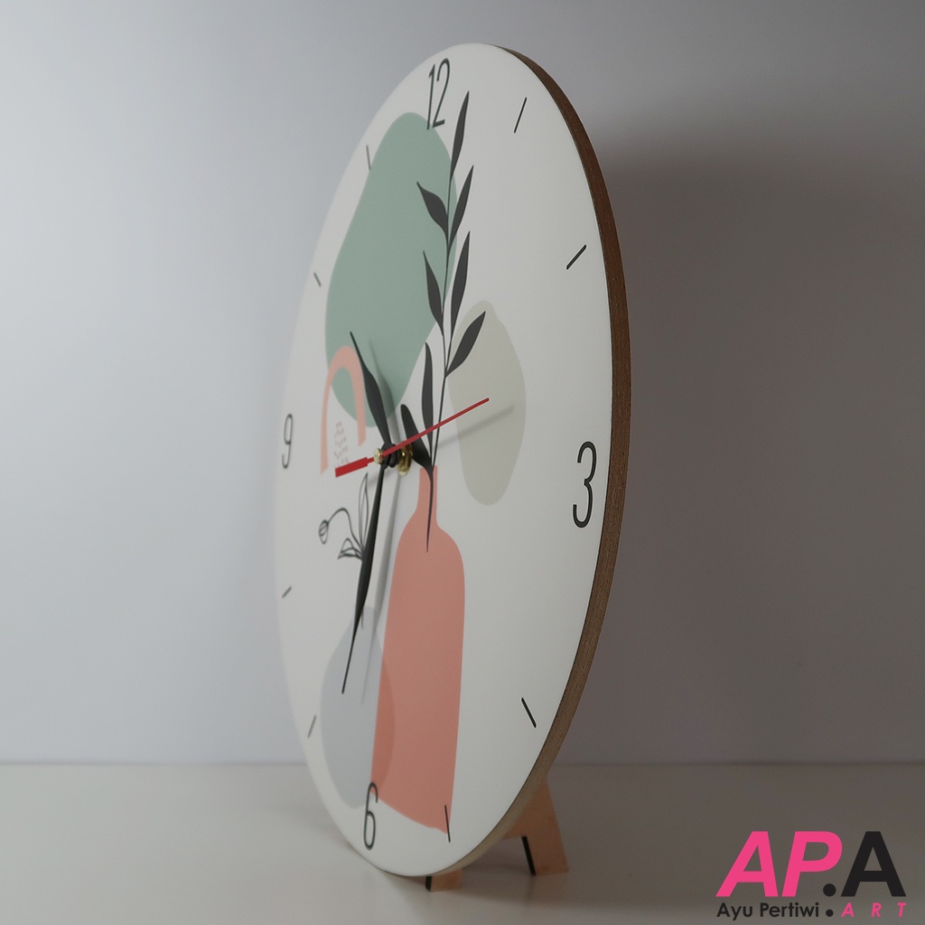 Jam Dinding Unik Aesthetic Art Minimalis Hiasan Dekorasi Seni Estetik Artistik-7