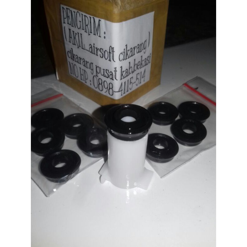 seal upgrade bahan karet elastis for GLOCK 17,18c ,mp900 dll.diameter +-20mm