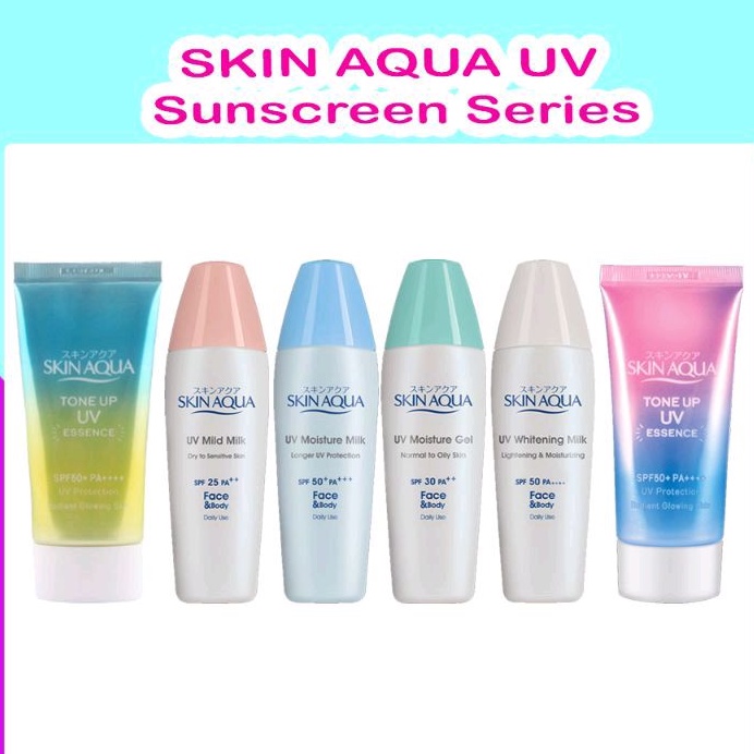 Skin Aqua UV Whitening Milk Moisture Milk SPF 50 / Moisture Gel SPF 30 / Tone Up PA++++ 40gr ORI BPO