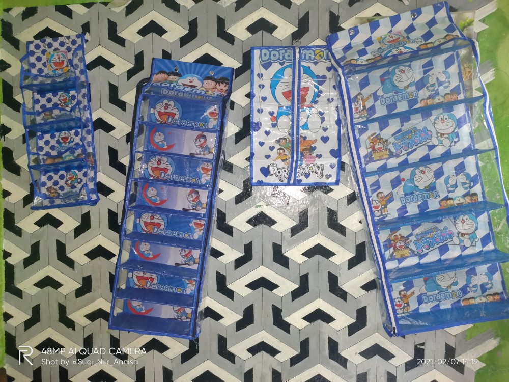 Paket Rak Gantung 4 In 1 Set Rak Tas + Rak Sepatu + Rak Jilbab + Rak Kosmetik Karakter