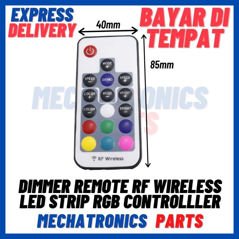 [DSP-9104] DIMMER REMOTE RF WIRELESS LED STRIP RGB CONTROLLLER