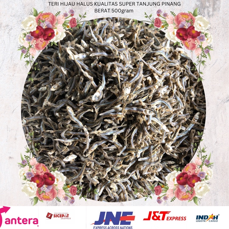

IKAN TERI HIJAU HALUS KUALITAS SUPER DARI TANJUNG PINANG BERAT 500GRAM