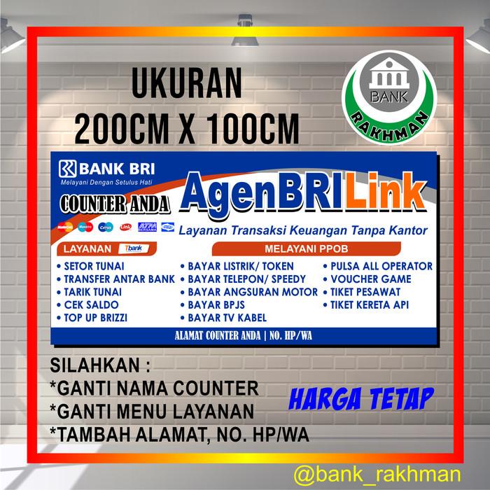 Spanduk Banner Agen Brilink Ukuran 200Cm X 100Cm