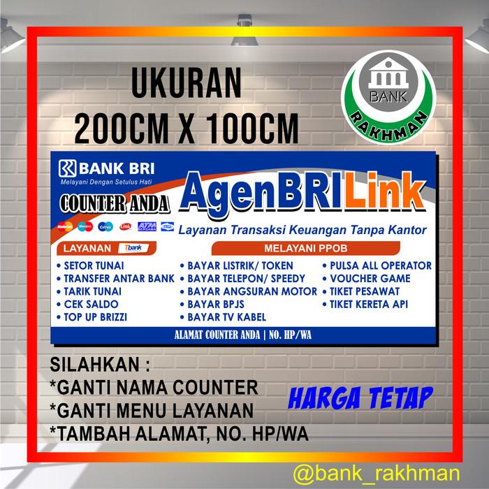 Spanduk Banner Agen Brilink Ukuran 200Cm X 100Cm