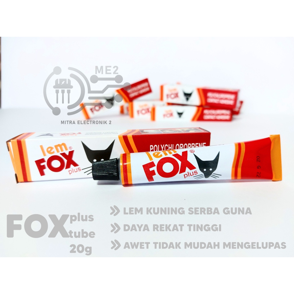 FOX Lem Fox Plus Tube 20g Warna kuning