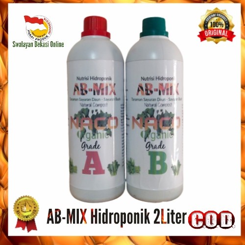 NEW AB MIX 2liter-Nutrisi Hidroponik AB Mix Pekatan 2Liter-Promo AB MIX