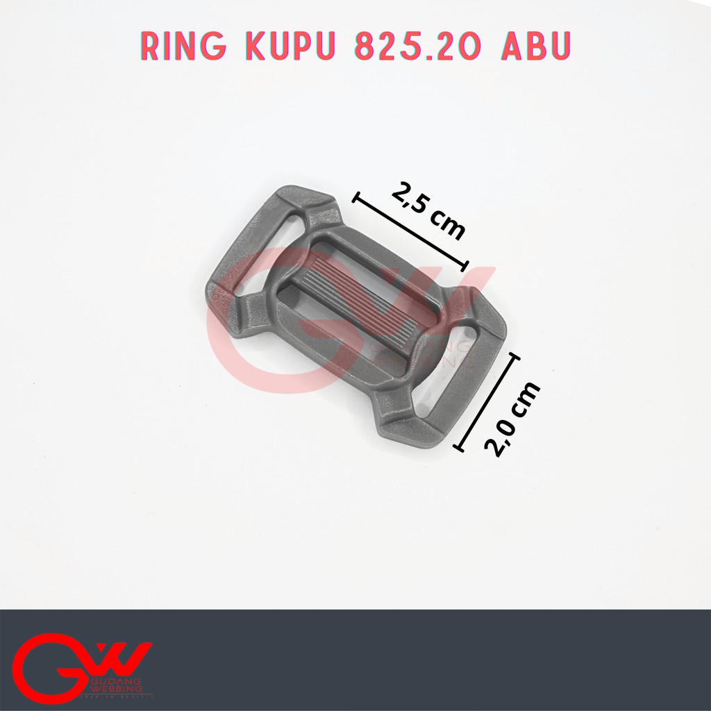 Ring Jalan Kupu (2.5 cm - 2.0cm) Hitam | MJ Kupu 825/20 - ECERAN