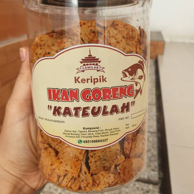 

Kripik Ikan Goreng (Basreng Premium) Dengan Taburan Himalaya Salt