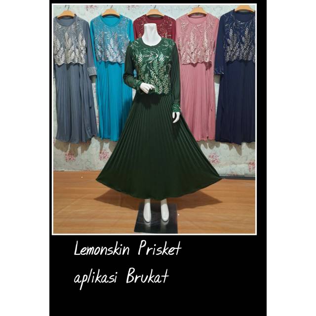 gamis kombinasi burkat