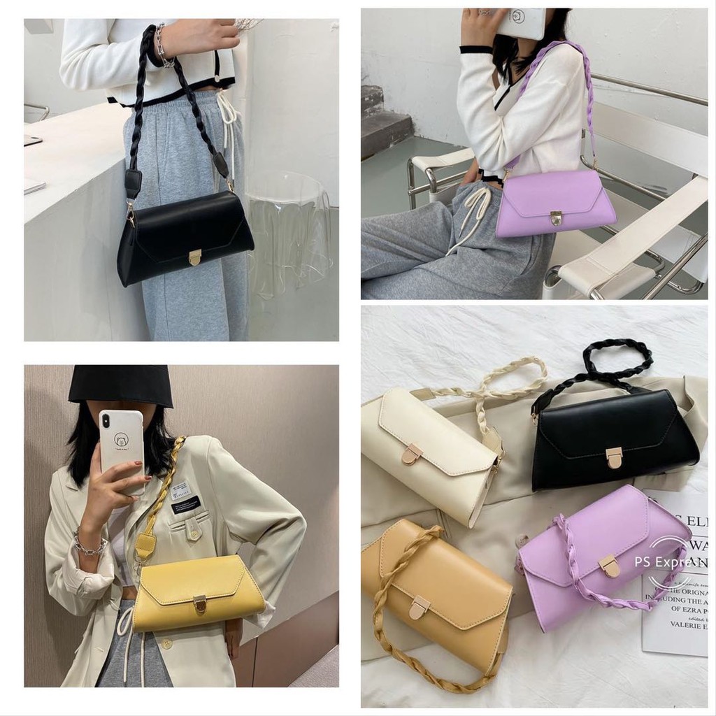 Rowling (Tas-51)Tas Wanita Import Simple/Tas Wanita Kerja/Selempang Tas Wanita Fashionable Untuk Kerja Dll Terbaru