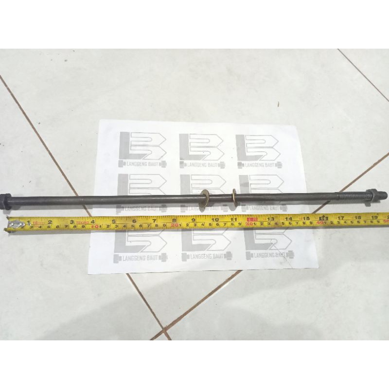 Baut Mur Balok Kayu Kunci 19 Panjang 50 cm / Baut Blandar 50cm NC 1/2X20