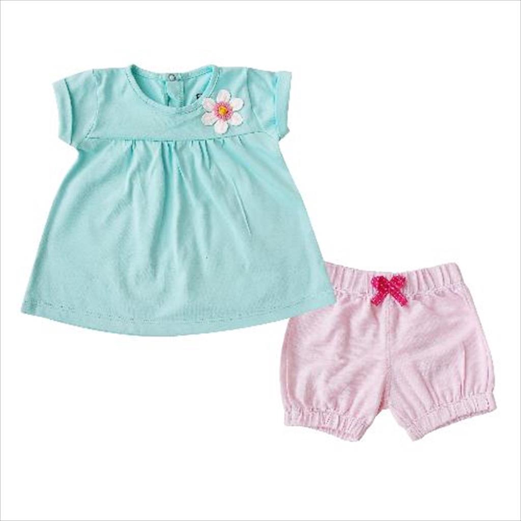 Bearhug Setelan Bayi Perempuan XUD8 Bunga Dada 6-18M-2