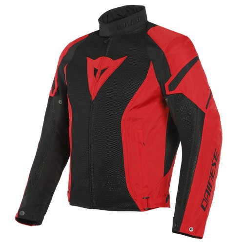 DAINESE AIR CRONO 2 TEX JACKET BLACK RED| JAKET MOTOR | ALPINESTAR
