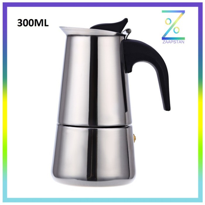 OneTwoCups Espresso Coffee Maker Moka Pot 300ml 6 Cup Z20