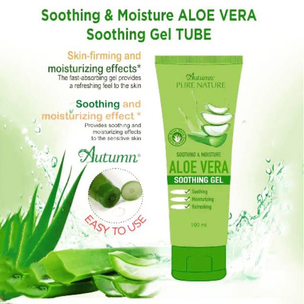 Autumn Aloe Vera Pelembab Soothing Gel Tube 100 ml