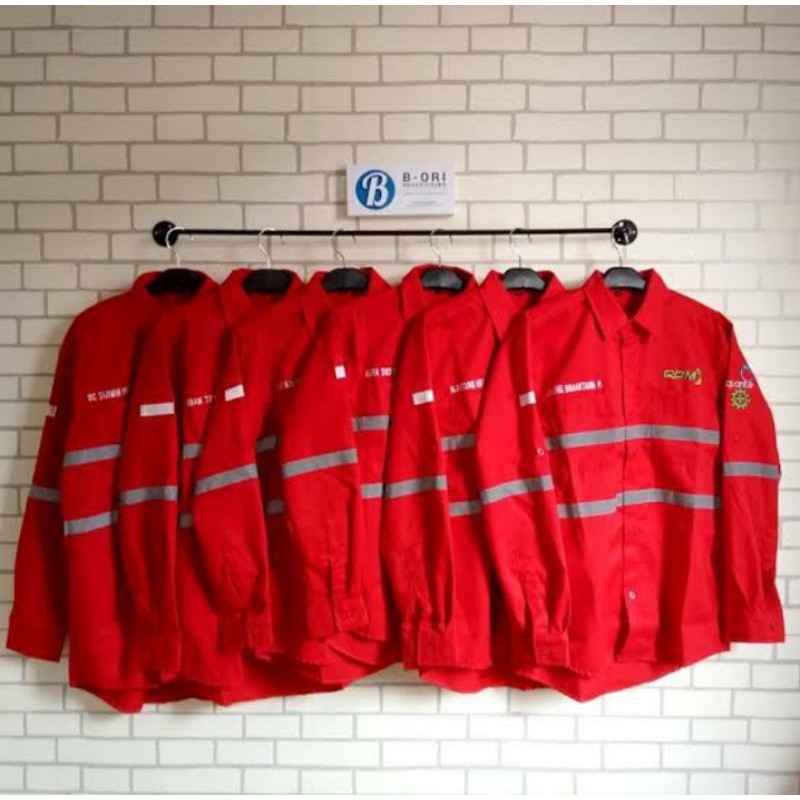 SERAGAM SAFETY MERAH SCOTLIGHT DOBLE