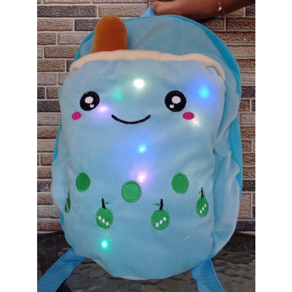 TAS ANAK BOBA VIRAL - TAS GENDONG BOBA - TAS BOBA VIRAL - TAS BOBA - TAS BOBA LED