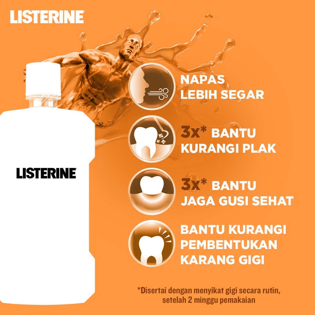 LISTERINE Original Antiseptic Mouthwash / Obat Kumur Antiseptik 250ml