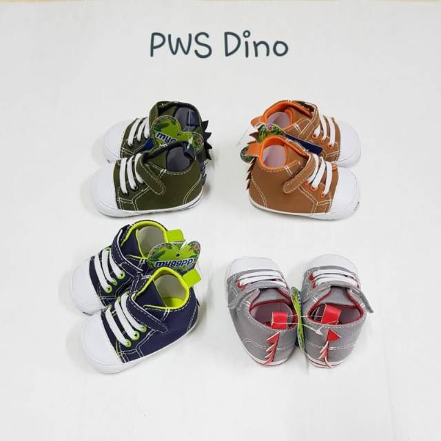Sepatu bayi dino/ sepatu bayi prewalker dino/ sepatu PWS