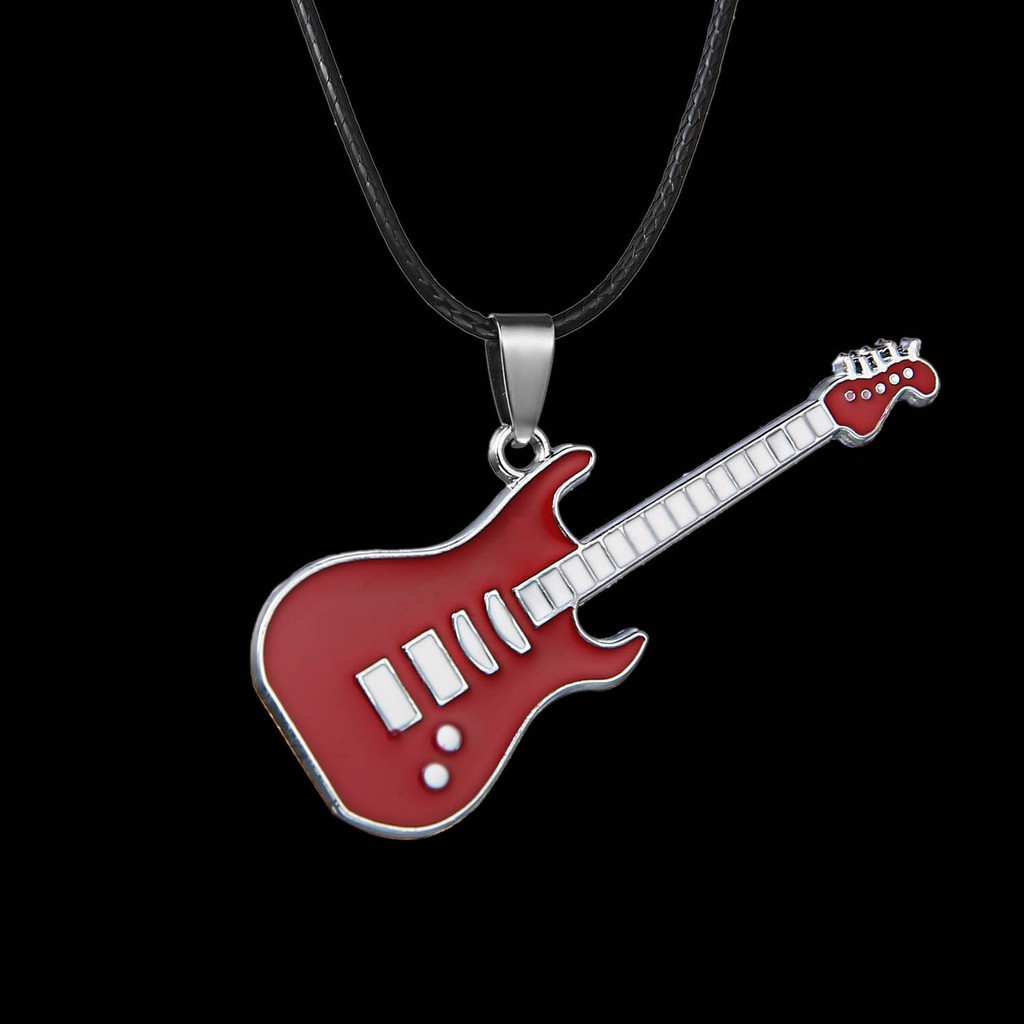 Aksesoris Kalung Liontin Gitar Anti Karat Untuk Perhiasan Pria Perhiasan Fashion Kepribadian Baru Hip-hop Kalung Pabrik Grosir