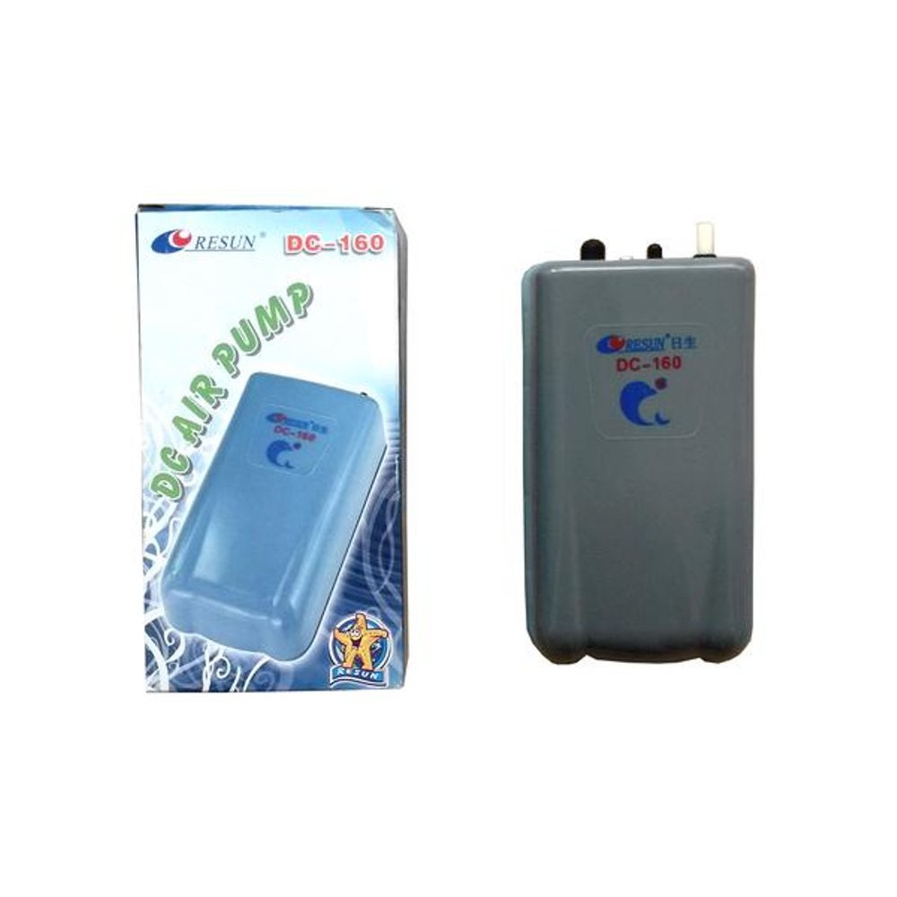 RESUN DC-160 Pompa Udara Aerator Battery DC Air Pump Gelembung udara