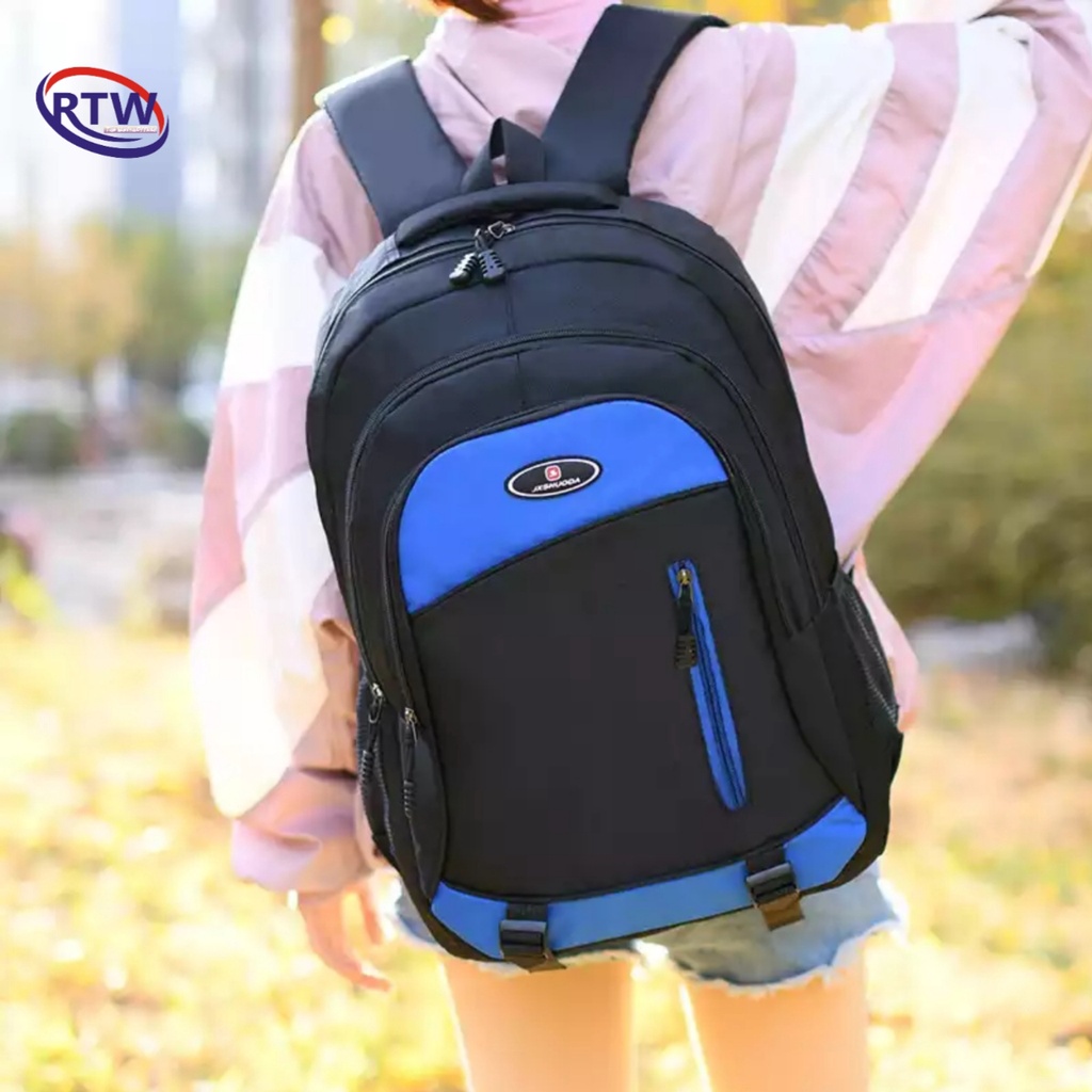 Tas Ransel Pria Bisnis Besar Ransel Laptop Oxford Tas Bahu Sekolah Tahan Air Ransel Pria