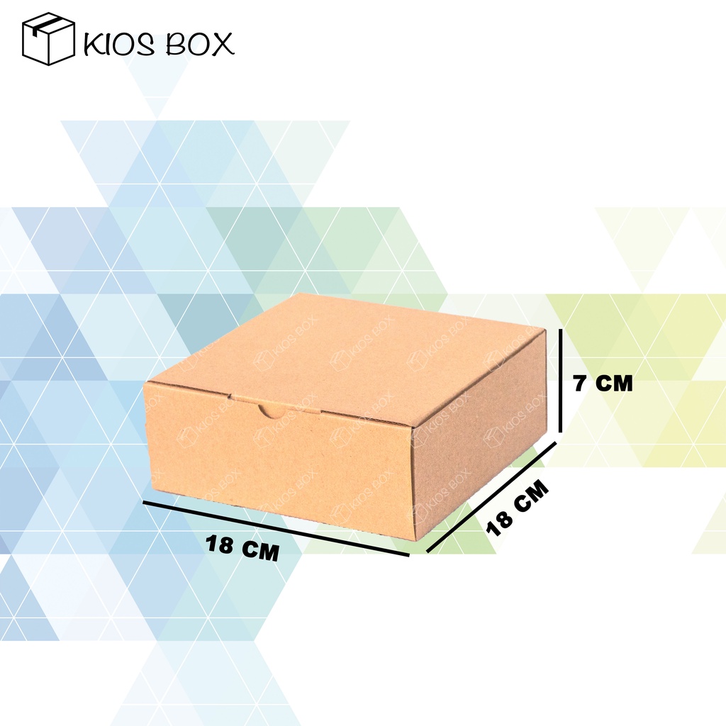 

Kardus Polos Box Die Cut 18x18x7