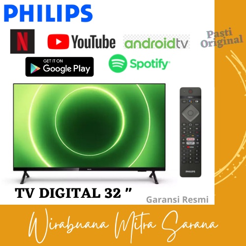 Android Smart LED TV 32 inch Philips 32PHT6915/70 Digital Smart TV