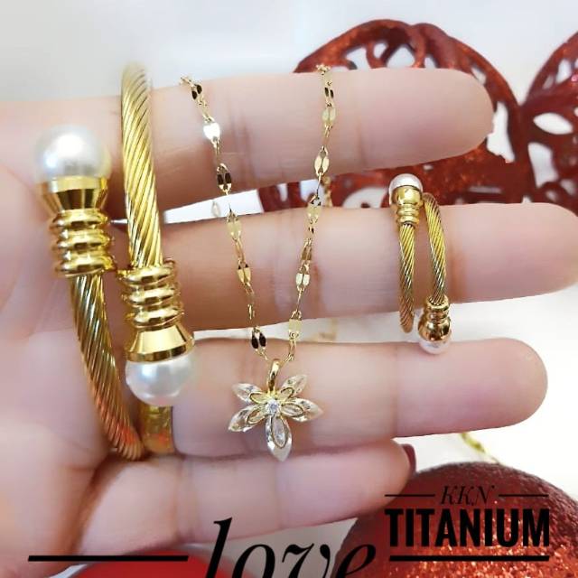 Titanium.set perhiasan 1419k