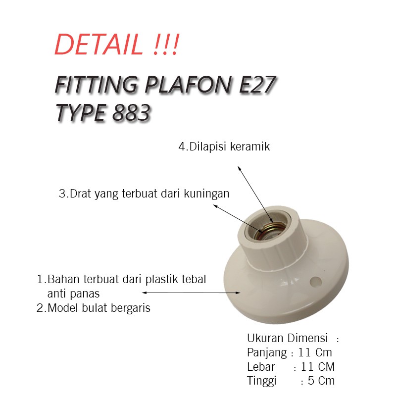 FITING PLAFON JM-883 JIAMEI