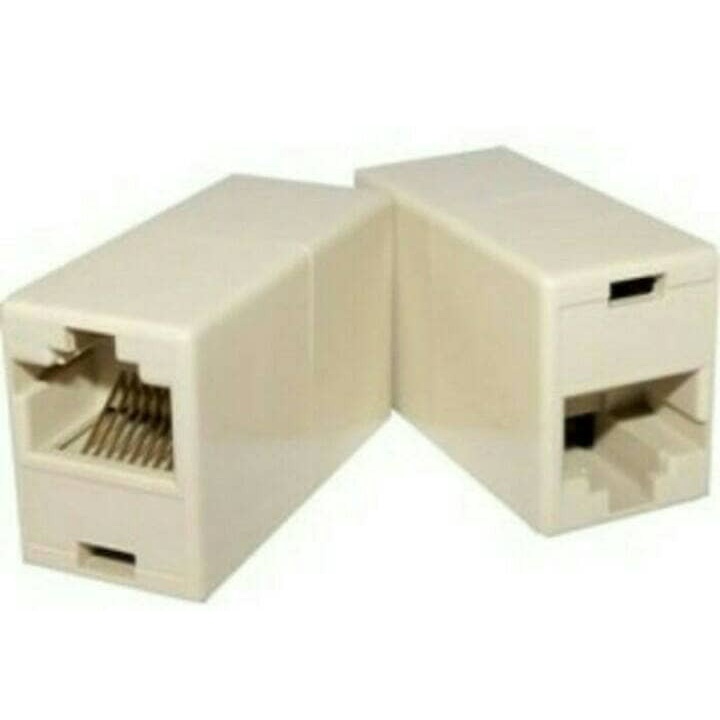 Barrel / Barel Konektor RJ45 / Penyambung Dua Konektor RJ 45 UTP LAN