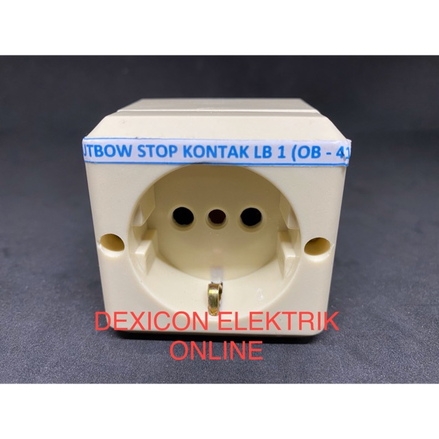 Outbow stop kontak lubang 1/ OB stop kontak/stop kontak murah/stop kontak dexicon SNI/stop kontak