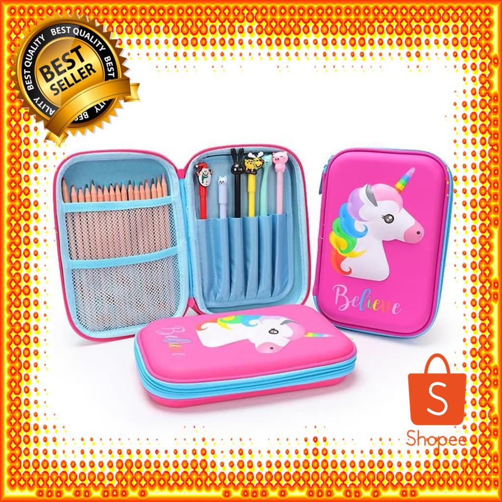 

TP0057 Tempat Pensil EVA Unicorn 3D Believe Pencil Case