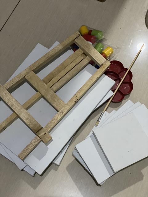  Cat  akrilik Clat lukis  6 warna Shopee Indonesia