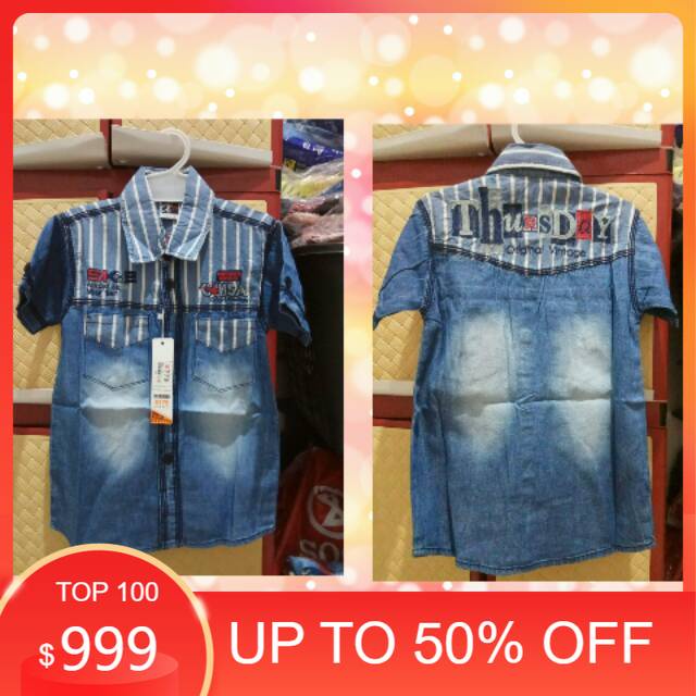 (cuci gudang)Baju anak branded kemeja anak laki laki premium