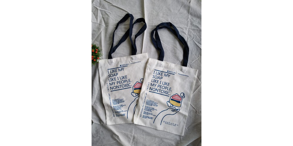 Toko Online Totebag Blacu Kanvas Shopee Indonesia