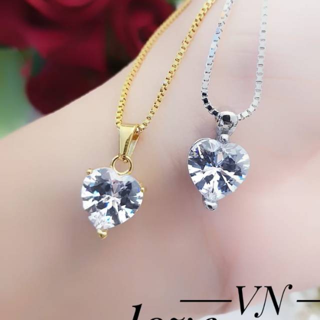 Titanium kalung love 2528