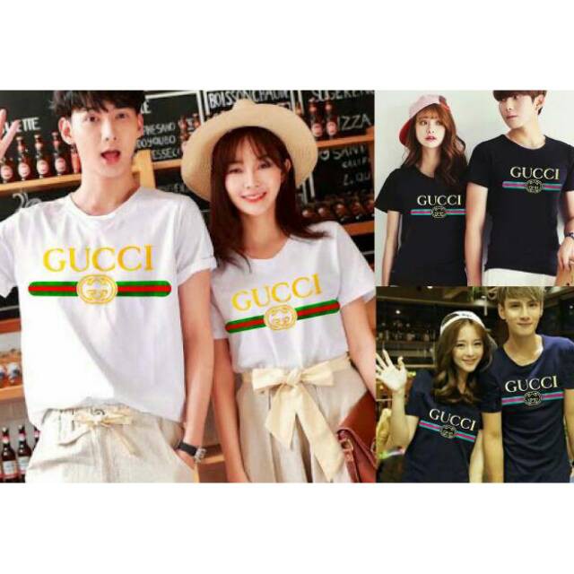 Kaos Couple / Baju Couple / Kaos Pasangan / Baju Pasangan Gucci