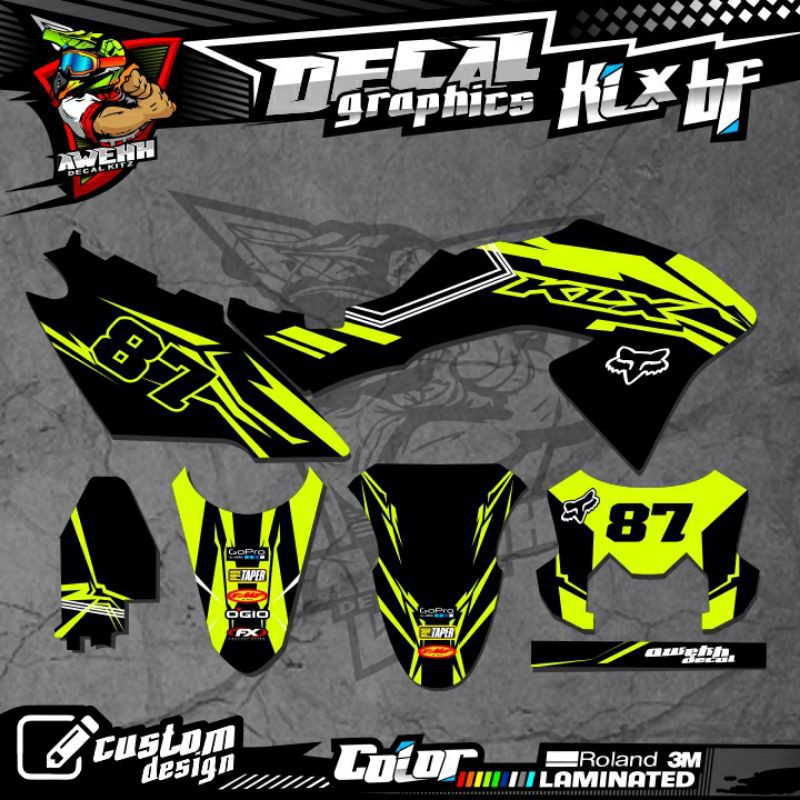 DECAL KLX BF 150 KLX BF KLX LAMA DTRACKER NEW STABILO