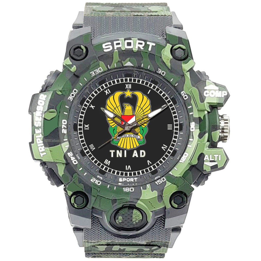 (SPECIAL EDITION) JAM TANGAN LOGO TNI-AD WATER RESISTANT NO.7