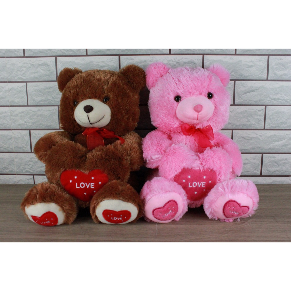 Boneka Bear Pita With Bantal Love Ukuran L