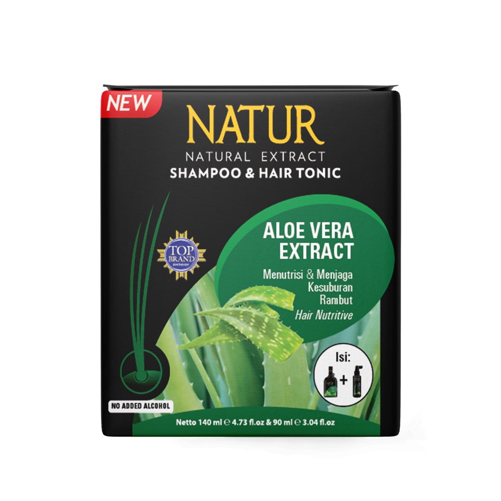 NATUR 2-in-1 Shampoo Hair Tonic Aloe Vera