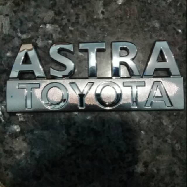 EMBLEM TULISAN ASTRA TOYOTA ORIGINAL