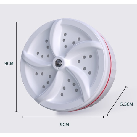 New Mesin Cuci Pakaian Mini Portable Ultrasonic Turbine Washer 8899