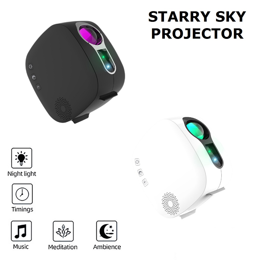 Starry Sky Projection Lamp - Lampu Malam Atmosfer Bulan Bintang