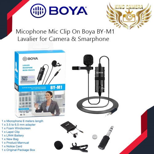 Diskon Microphone Mic Clip On Boya BY-M1 Boya M1 Mic Clip On Boya M1 Berkualitas