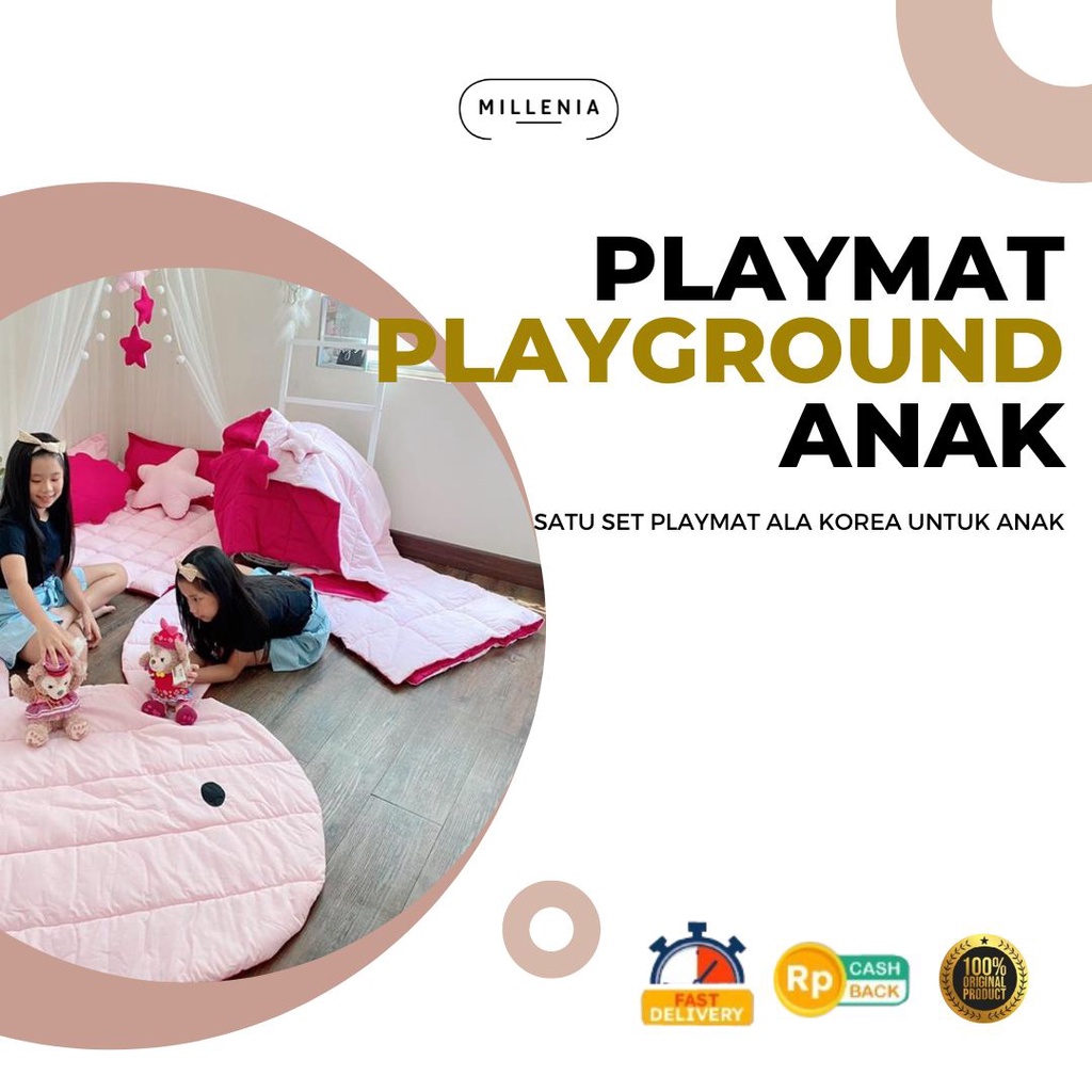 Jual Mainan Playmat Anak Bayi Playground Korean Millenia Premium